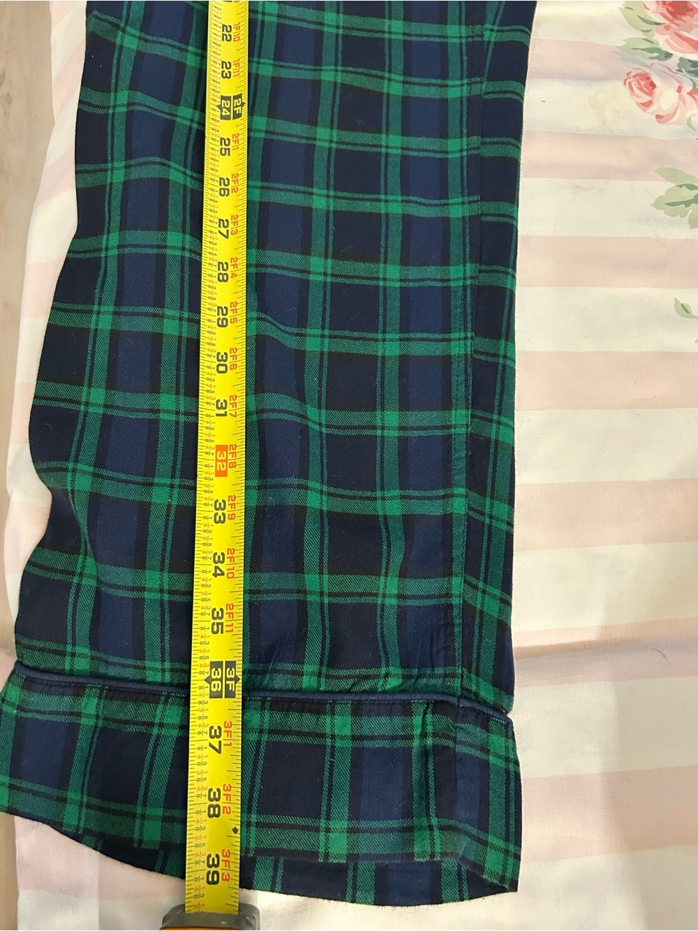 J. Crew Green and Navy Plaid Pajama Pants - Picture 5 of 12